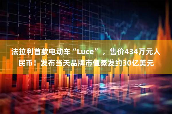 法拉利首款电动车“Luce” ，售价434万元人民币！发布当天品牌市值蒸发约30亿美元