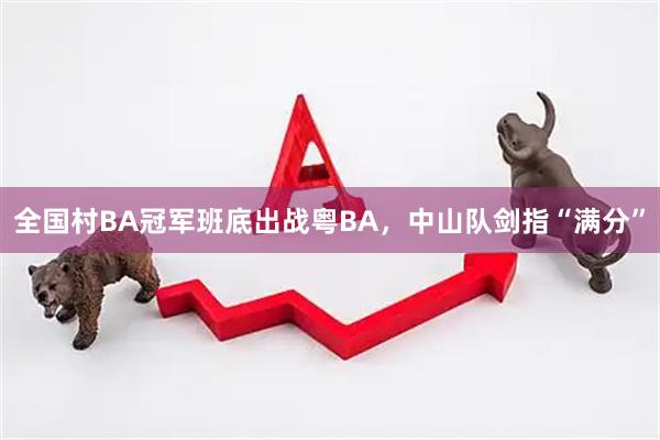 全国村BA冠军班底出战粤BA，中山队剑指“满分”